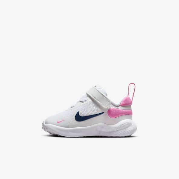 White Strap Shoes. Nike